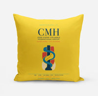 Thumbnail for John Glenn Columbus International Airport (CMH) design on yellow pillow