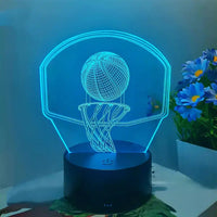 Thumbnail for Customisable Basketball Hoop 3D 3D Lamp - view 2