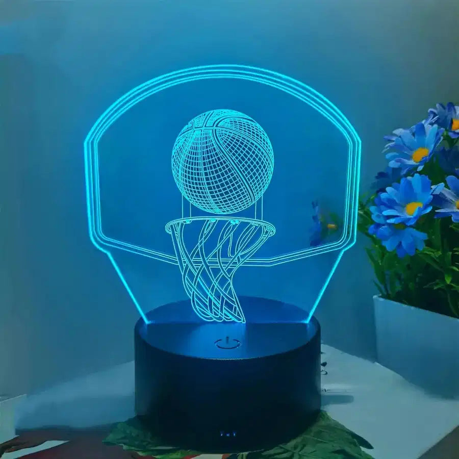 Customisable Basketball Hoop 3D 3D Lamp - view 2