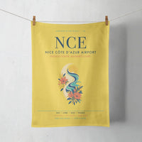Thumbnail for Nice Côte d’Azur Airport (NCE) design on yellow towel