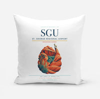 Thumbnail for St. George Regional Airport (SGU) design on white pillow