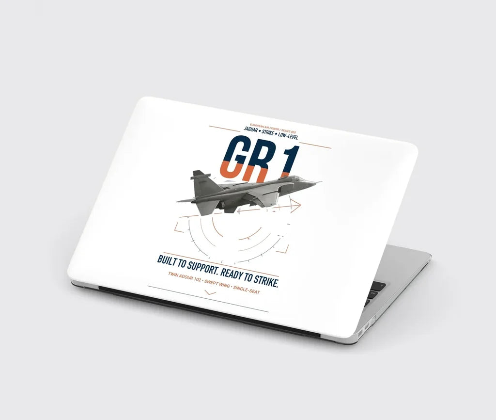 SEPECAT Jaguar GR1 design on white MacBook case