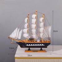 Thumbnail for 33CM Wooden Mediterranean Ship Model - view 2