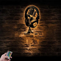 Thumbnail for Customisable Microphone and Over-ear Headphones LED Light - view 2
