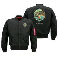 Thumbnail for BORACAY - Badge - Bomber Jacket - Black