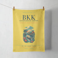 Thumbnail for Bangkok Suvarnabhumi Airport (BKK) design on yellow towel
