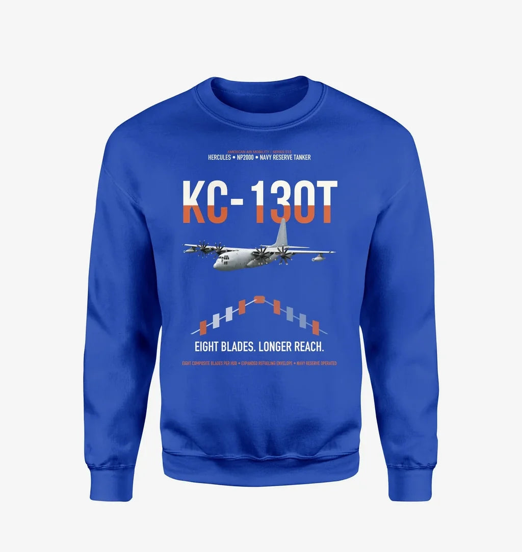 KC-130T NP2000 design on blue sweatshirt