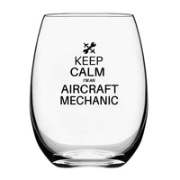 Thumbnail for Customisable Aircraft Mechanic Drinking Glass - view 2