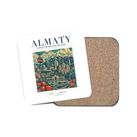 Thumbnail for ALMATY - Poster - Coaster - White