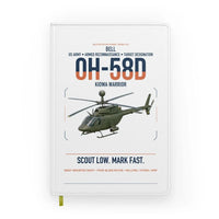 Thumbnail for Bell OH-58D Kiowa Warrior design on white notebook