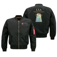 Thumbnail for Lhasa Gonggar International Airport (LXA) design on black bomber jacket