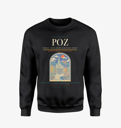 Poznan - awica Henryk Wieniawski Airport POZ Sweatshirt - Black
