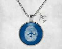 Thumbnail for Aviation Finger Print Necklace - view 2