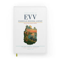 Thumbnail for Evansville Regional Airport (EVV) design on white notebook