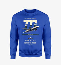 Thumbnail for Boeing 777-200LR design on blue sweatshirt