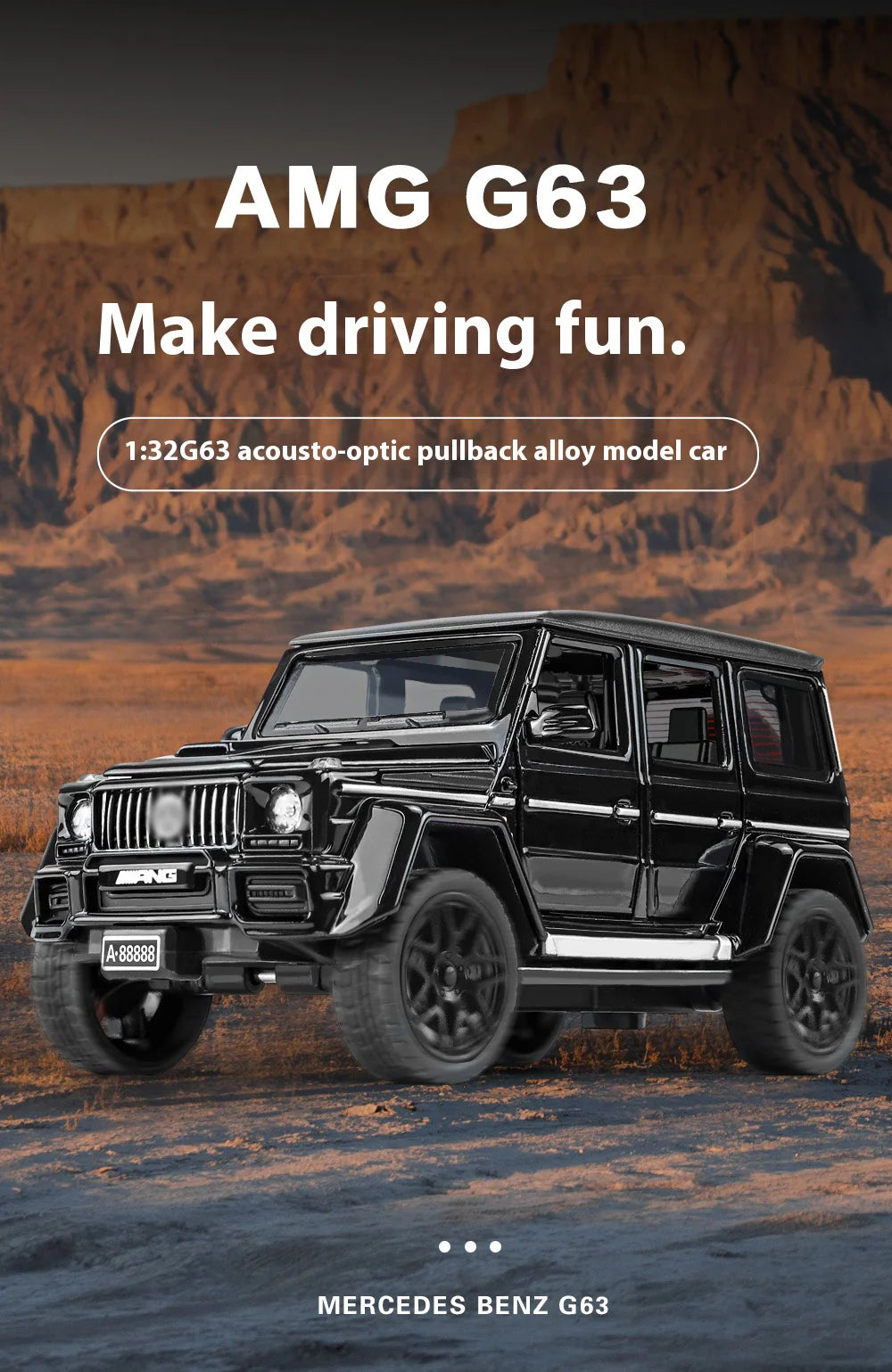 1:32 G63 Alloy Model - view 2