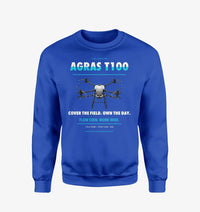Thumbnail for DJI Agras T100 design on blue sweatshirt