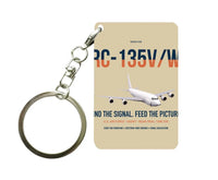 Thumbnail for RC-135V W Rivet Joint design on beige designed key chain, double-side print