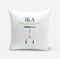 Thumbnail for Tehran Imam Khomeini International Airport (IKA) design on white pillow