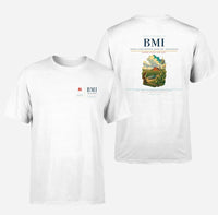 Thumbnail for Central Illinois Regional Airport (BMI) design printed on white double-side t-shirt