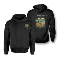 Thumbnail for FLORIANOPOLIS - Poster - Double-Side Hoodie - Black