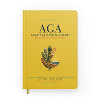 Thumbnail for Agadir Al Massira Airport (AGA) design on yellow notebook
