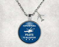 Thumbnail for People Fly Planes Pilots Fly Necklace - view 2