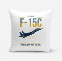 Thumbnail for F-15C Eagle design on white pillow