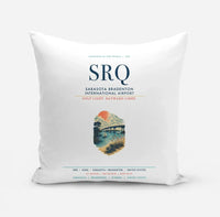 Thumbnail for Sarasota Bradenton International Airport (SRQ) design on white pillow