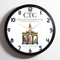 Thumbnail for Rafael Nunez International Airport CTG Wall-Clock Framed - White
