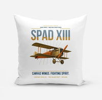 Thumbnail for SPAD XIII design on white pillow