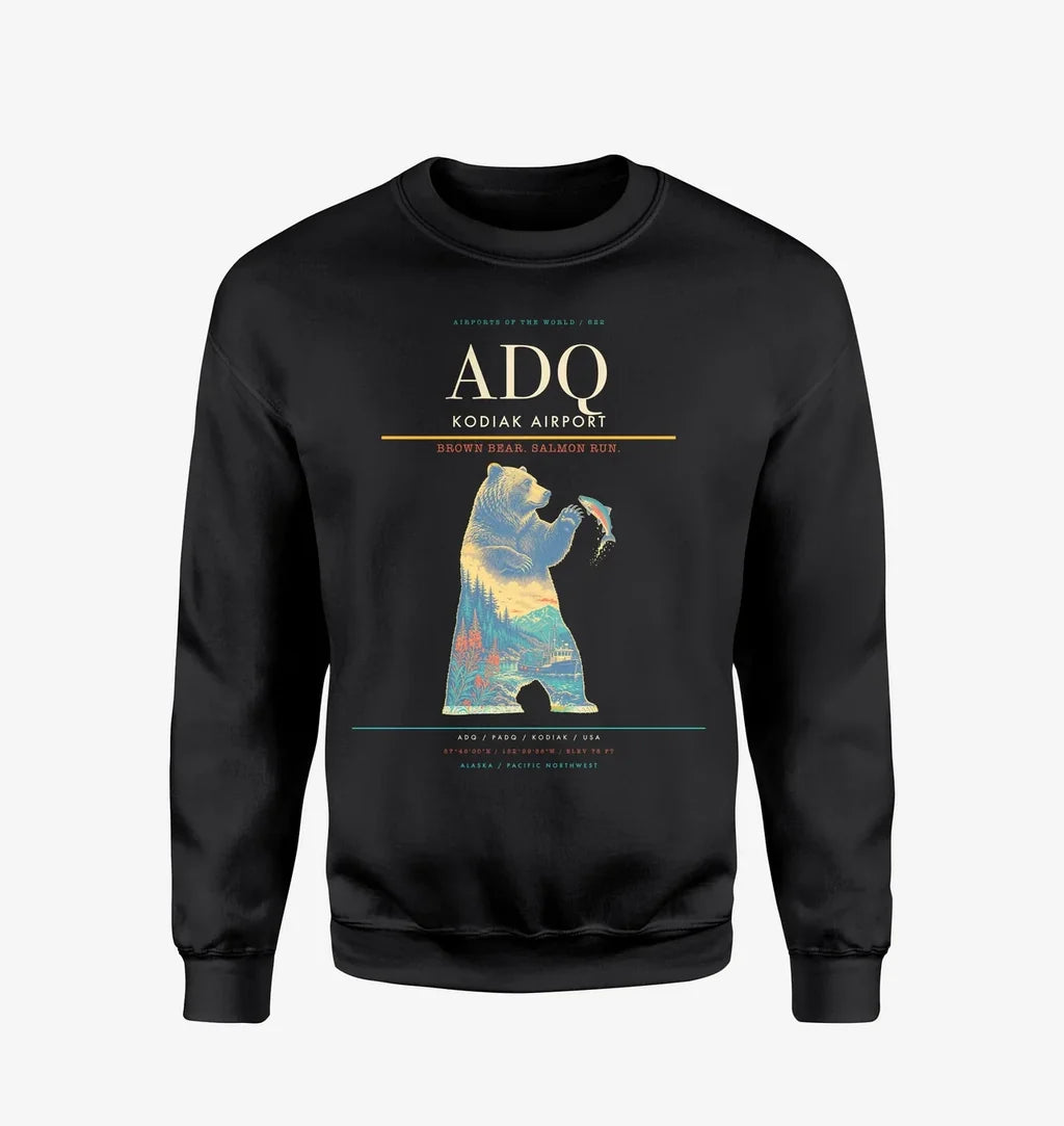 Kodiak Airport ADQ Sweatshirt - Black