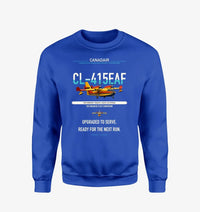 Thumbnail for Canadair CL-415EAF design on blue sweatshirt