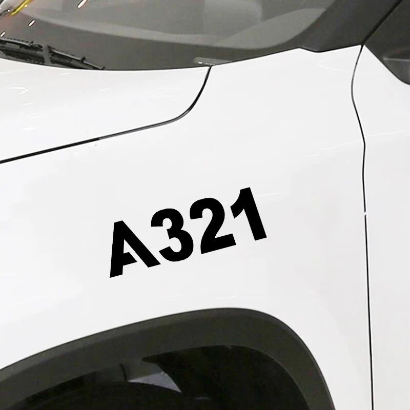 Airbus A321 Car Sticker - view 2