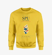 Thumbnail for Split Airport (SPU) design on yellow sweatshirt