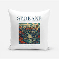 Thumbnail for SPOKANE - Poster - Pillow - White