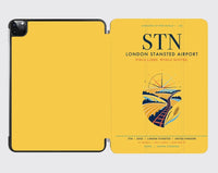 Thumbnail for London Stansted Airport (STN) design on yellow ipad tablet case