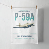 Thumbnail for P-59A Airacomet design on white towel
