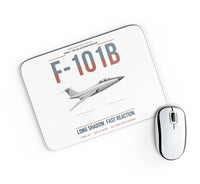 Thumbnail for F-101B Voodoo design on white rectangle mouse pad