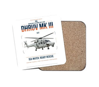 Thumbnail for HAL ALH Dhruv Mk III design on white 1 piece coaster