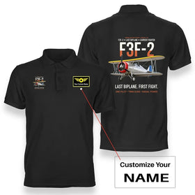 F3F-2 Last Biplane First Fight Premium Polo T-Shirts