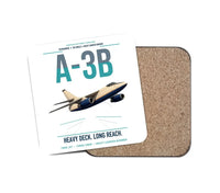 Thumbnail for A-3B Skywarrior design on white 1 piece coaster