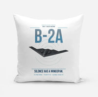 Thumbnail for B-2A Spirit design on white pillow