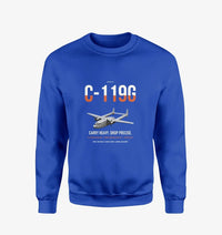 Thumbnail for C-119G Flying Boxcar design on blue sweatshirt