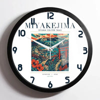 Thumbnail for MIYAKEJIMA - Poster - Wall Clock Framed - White