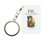 Thumbnail for Figari Sud-Corse Airport (FSC) design on white key chain