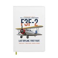 Thumbnail for F3F-2 Last Biplane First Fight design on white notebook