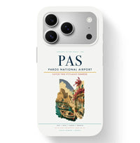 Thumbnail for Paros Airport (PAS) design on white iPhone 17 Pro MagSafe case