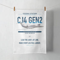 Thumbnail for Cessna Citation CJ4 Gen2 design on white towel