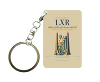 Thumbnail for Luxor International Airport LXR Key Chain design on beige key chain